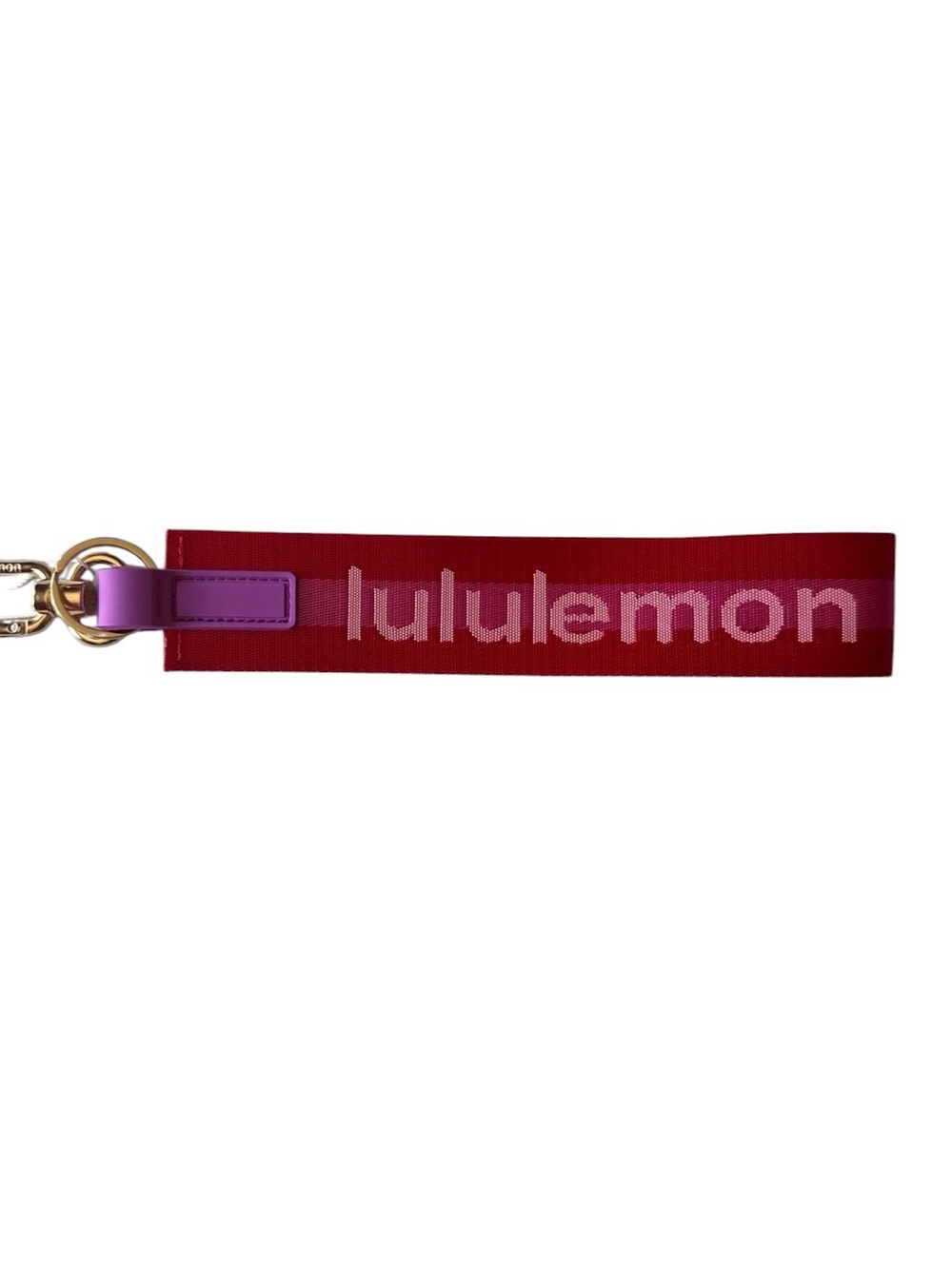 Lululemon never lost red and pink keychain new with tags gift girly